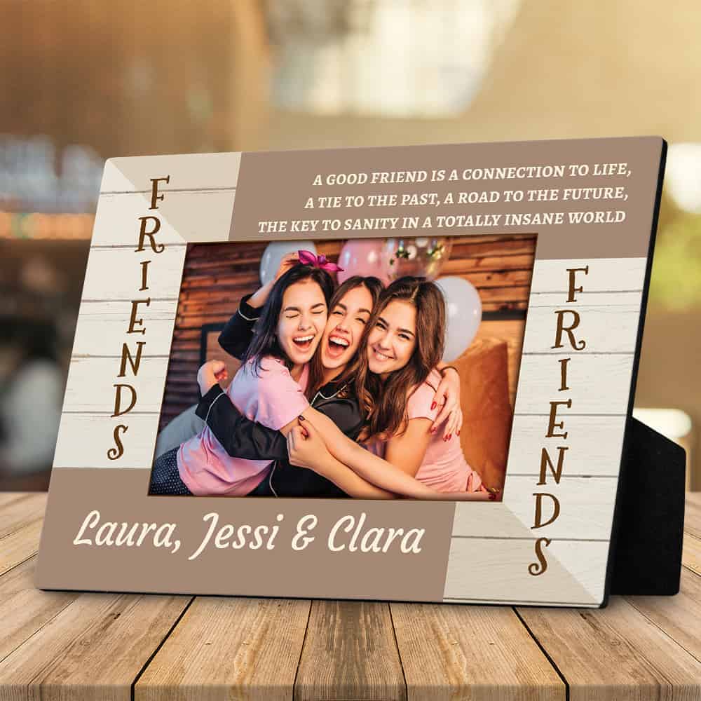 a connection to life desktop photo plaque gift for best friends